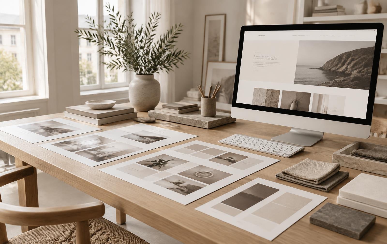 Website eines Handwerksbetriebs auf dem Smartphone